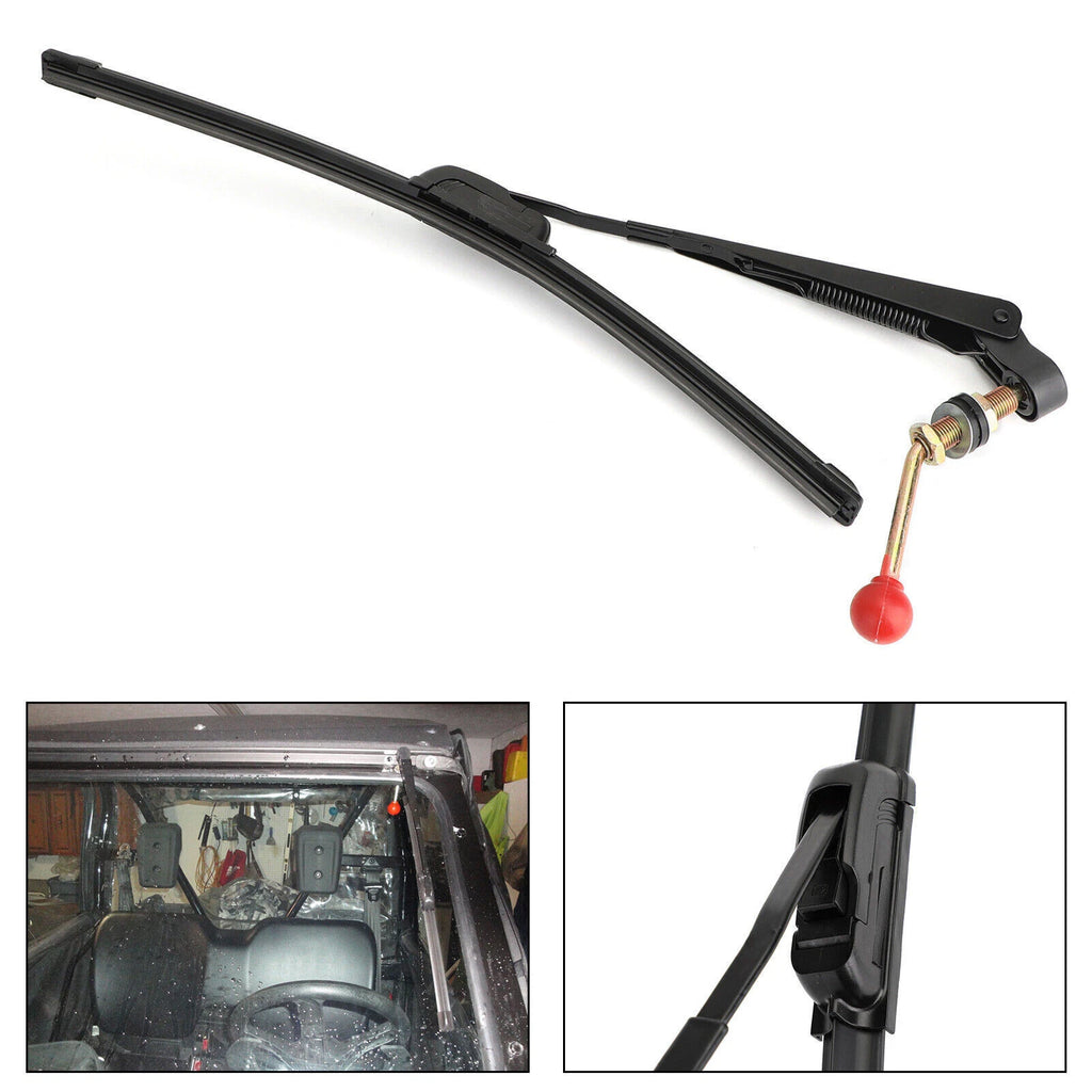 Manual Windshield Wiper for Kawasaki/Polaris Ranger/Kymco T9 (2010–2023)
