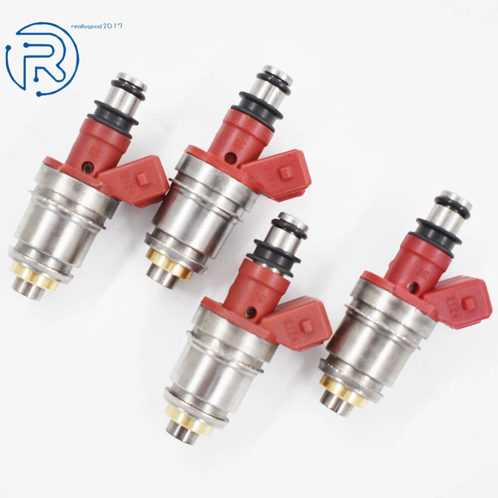 Set of 4 Fuel Injectors for Nissan D21, Pickup 1991–1995 (16600-86G00)