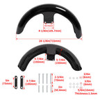 19" Vivid Black Front Wheel Wrap Fender for Harley Electra Glide (2009–2023)