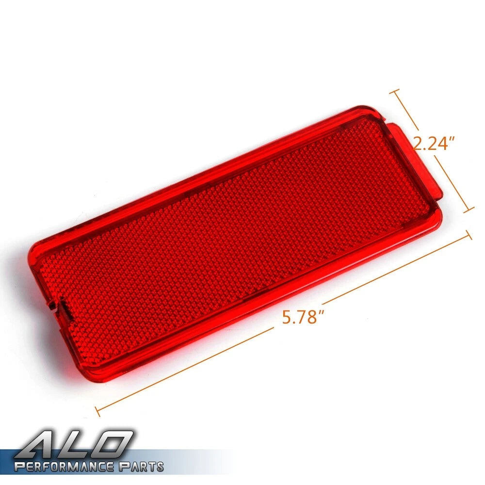 Set of 2 Red Reflector Panels for Ford F250 F350 Super Duty