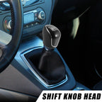 6 Speed Manual Shift Knob for Ford Mondeo MK3 (2000–2007) - Black Faux Leather