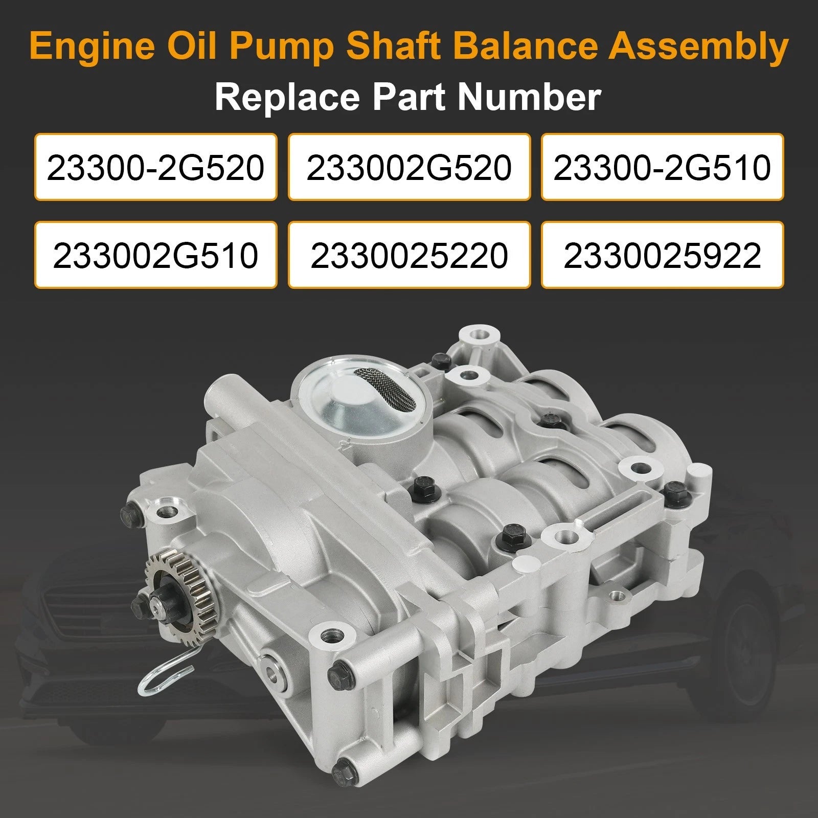 Shaft Balance Oil Pump for Kia Optima Sorento 2.4L (2012–2015)