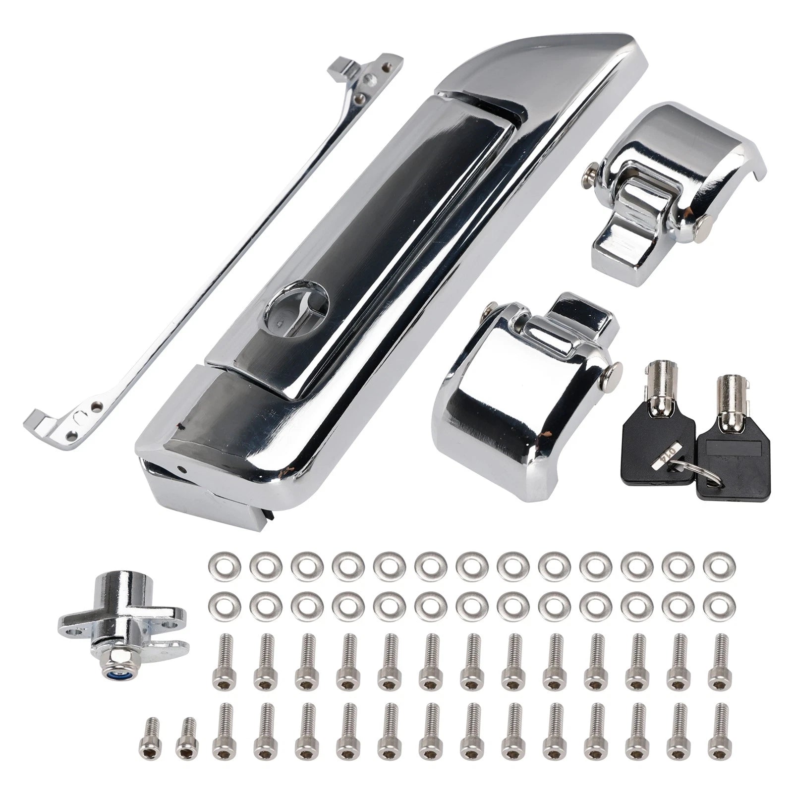Hinges and Latch Kit for Harley Touring Razor Chopped King Tour Pack (2014–2023)