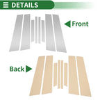 8 pcs Door Pillar Window Trim for BMW X4 Silvertone (2014-2018)
