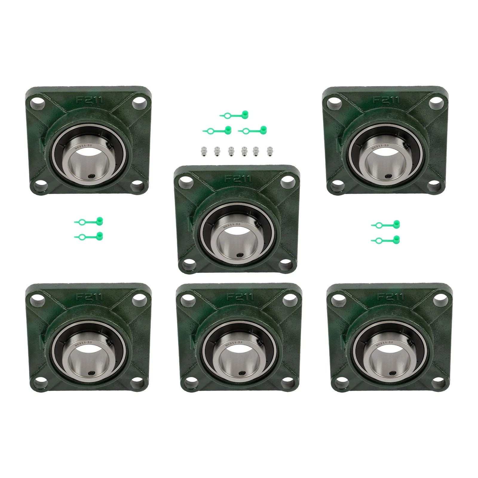 6X UCF211-32 Pillow Block Bearing for Various Applications (2" Bore)