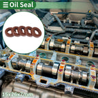 Set of 5 Oil Seal Rotary Shaft Seal FKM Rubber 15x26x7mm