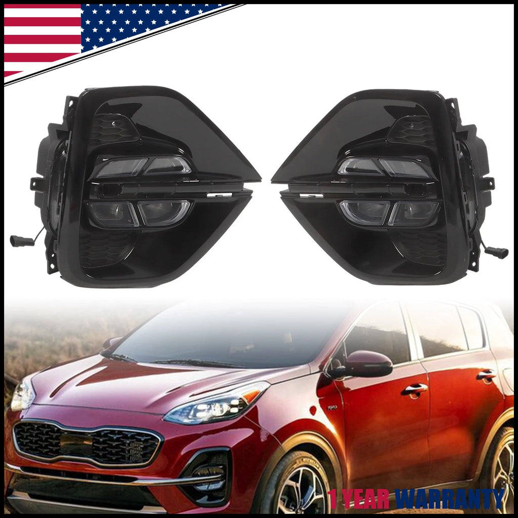 LED Fog Light Daytime Running Lamps Pair for Kia Sportage (2019–2021)