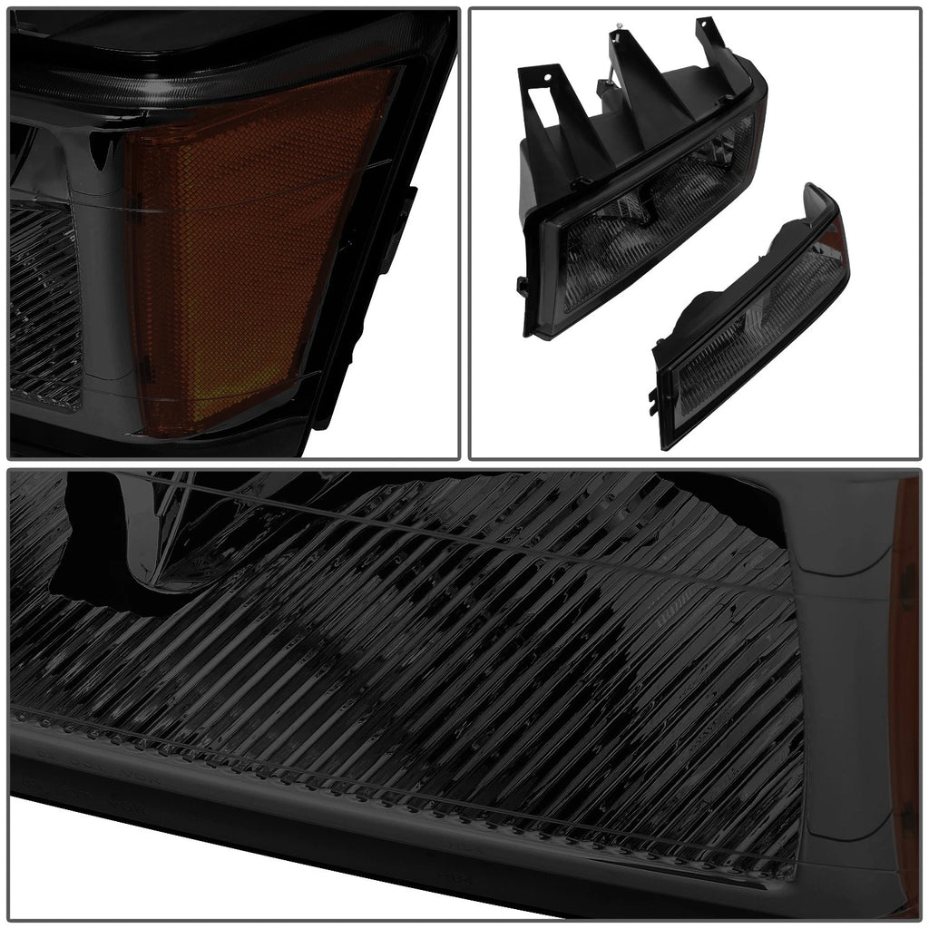 Smoked/Amber Side Headlight Bumper Lamps for Colorado Canyon (2004–2012)