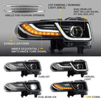 2Pcs LED Headlights for Toyota FJ Cruiser (2007–2015) Sequential