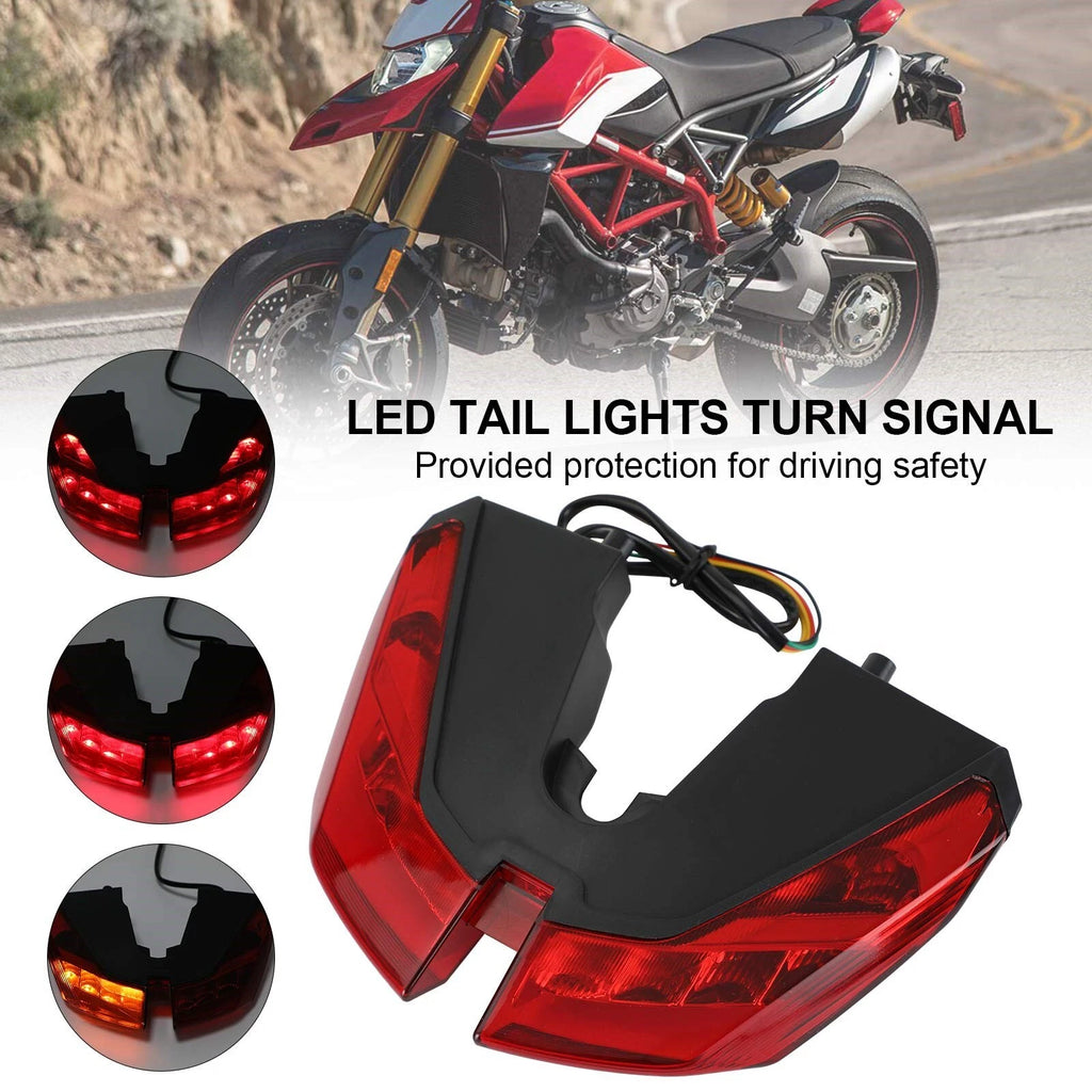 Tail Lights Turn Signal for Ducati Hypermotard 821 939 950 SP (2012–2021) Red T9