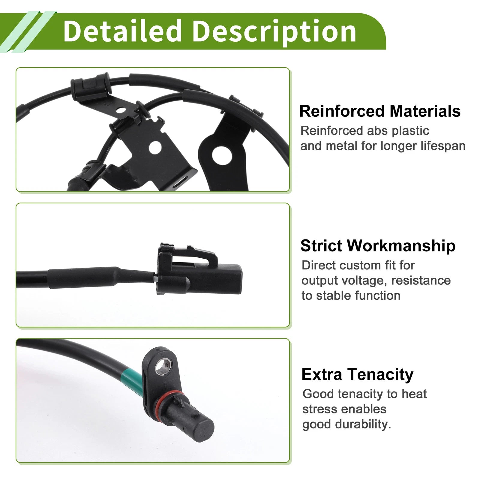 ABS Wheel Speed Sensor No. 95680D3100 for Hyundai Tucson (2015–2020)