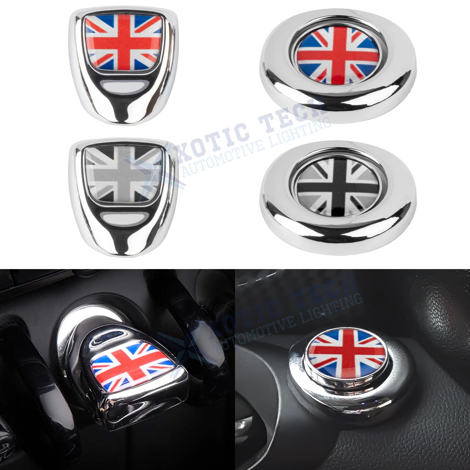 Ignition Switch Protection Button Cap Sticker for Mini Cooper (R56–R57)