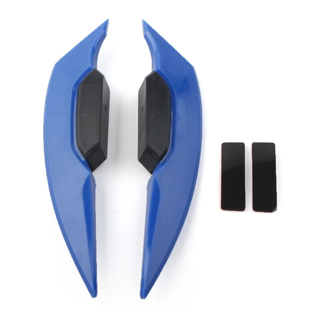 Fairing Winglets Side Siler Deflector Air Wing Kit for Universal Pair (Motor Blue)