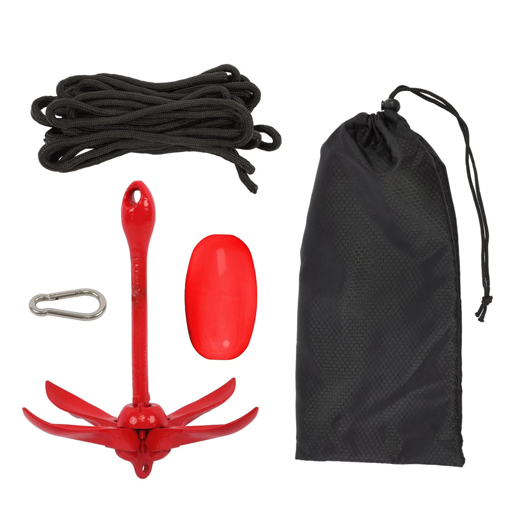 Folding Boat Anchor Kit for Small Boats (1.5-7.1 lb)