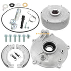 Rear Brake Drum Hub Plate Cover & Seals for Honda TRX250 (2001–2023)