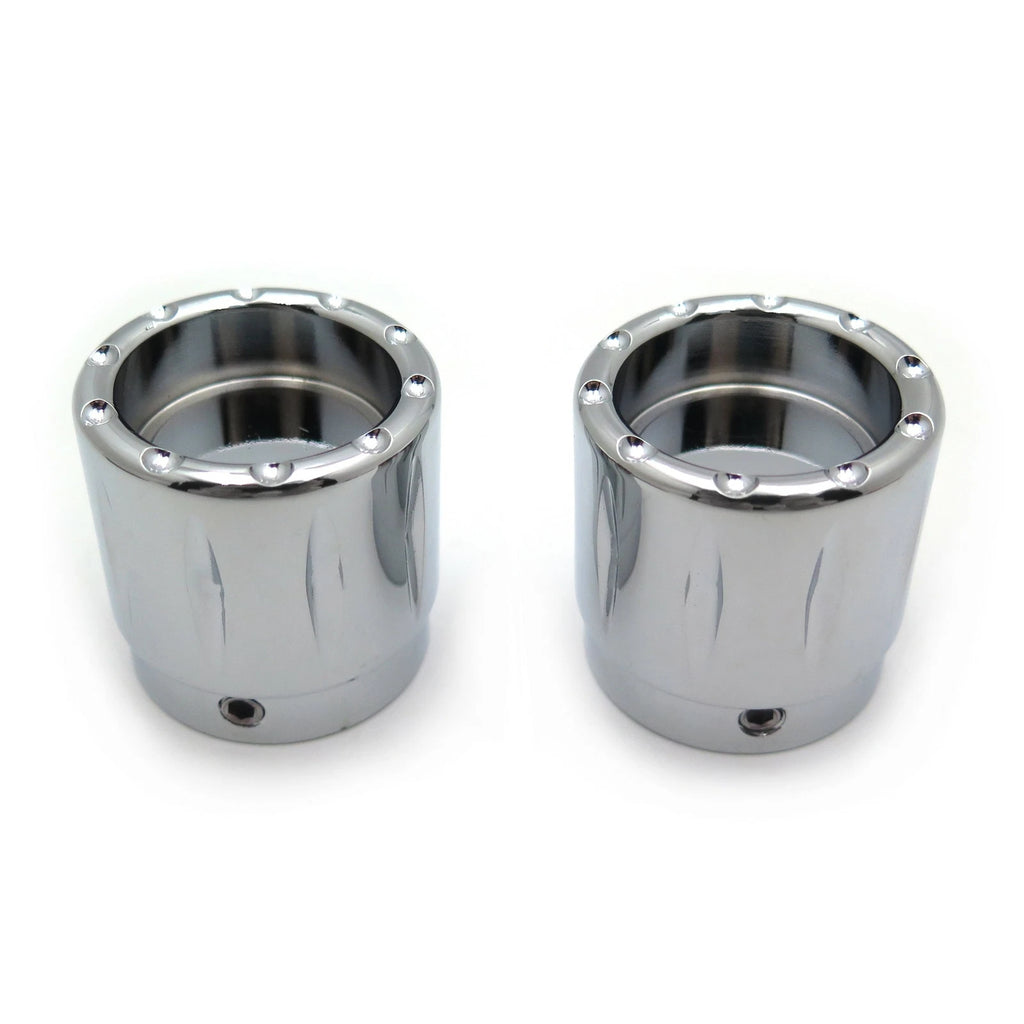 Chrome 29mm Grooved Axle Nut Cap for Harley Honda Suzuki Kawasaki Yamaha (–)