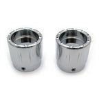 Chrome 29mm Grooved Axle Nut Cap for Harley Honda Suzuki Kawasaki Yamaha (–)