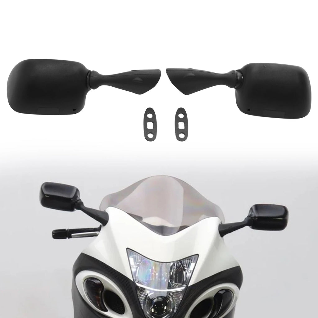 Set of 2 Rear View Side Mirrors for Suzuki GSX-R600/750 (2001–2003), GSX-R1000 (2001–2002) Black