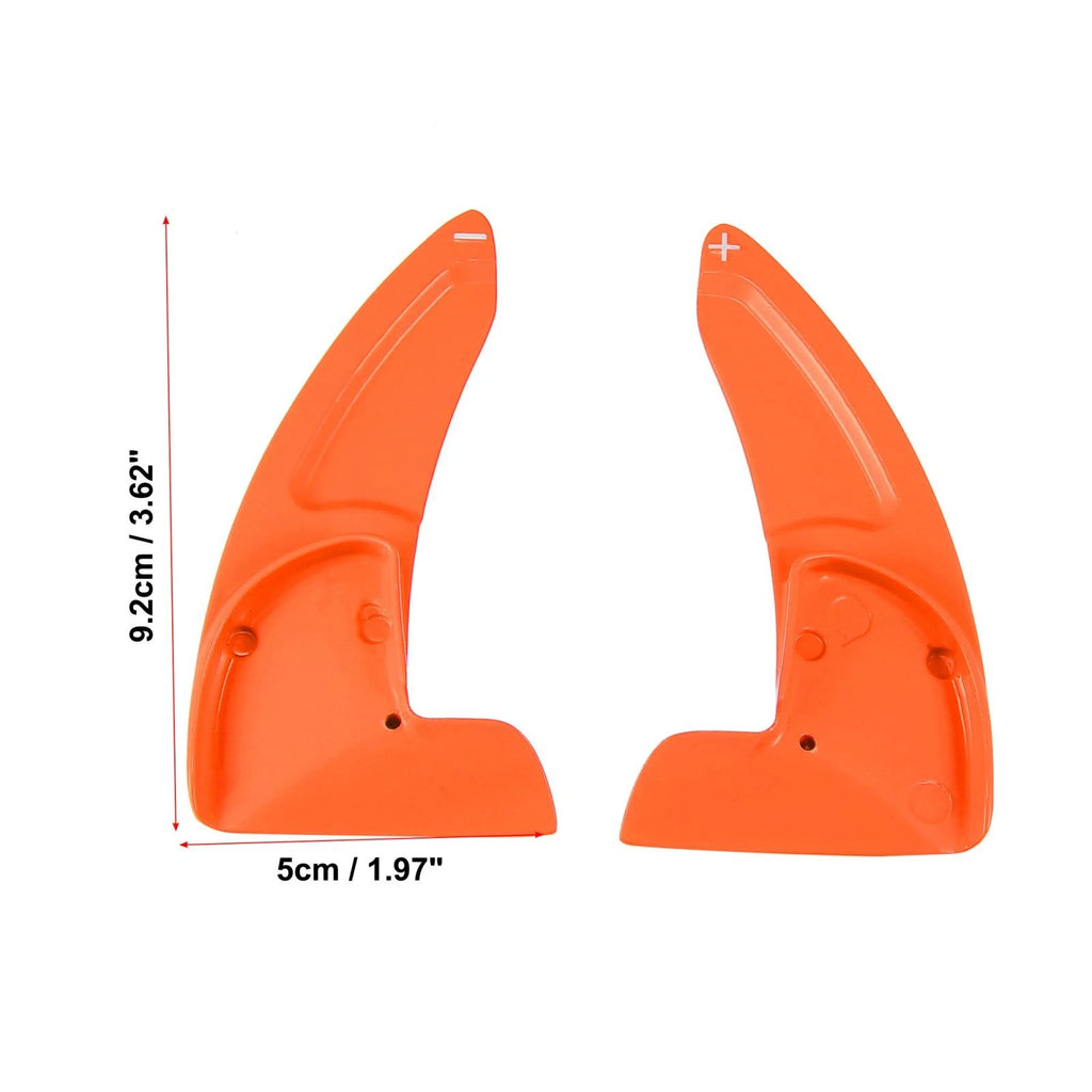 Pair Orange Steering Wheel Paddle Shifter Cover for Dodge Charger Challenger (2015–2023) 745065577875