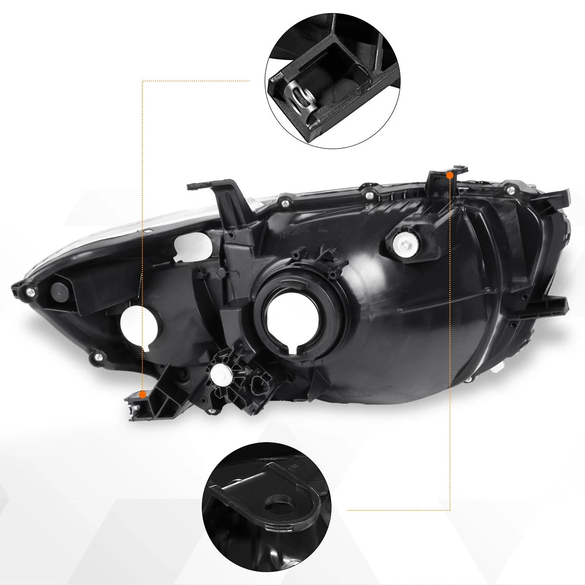 Factory Style Headlight Set for Ford E150/250 E350/450 (2008–2021)