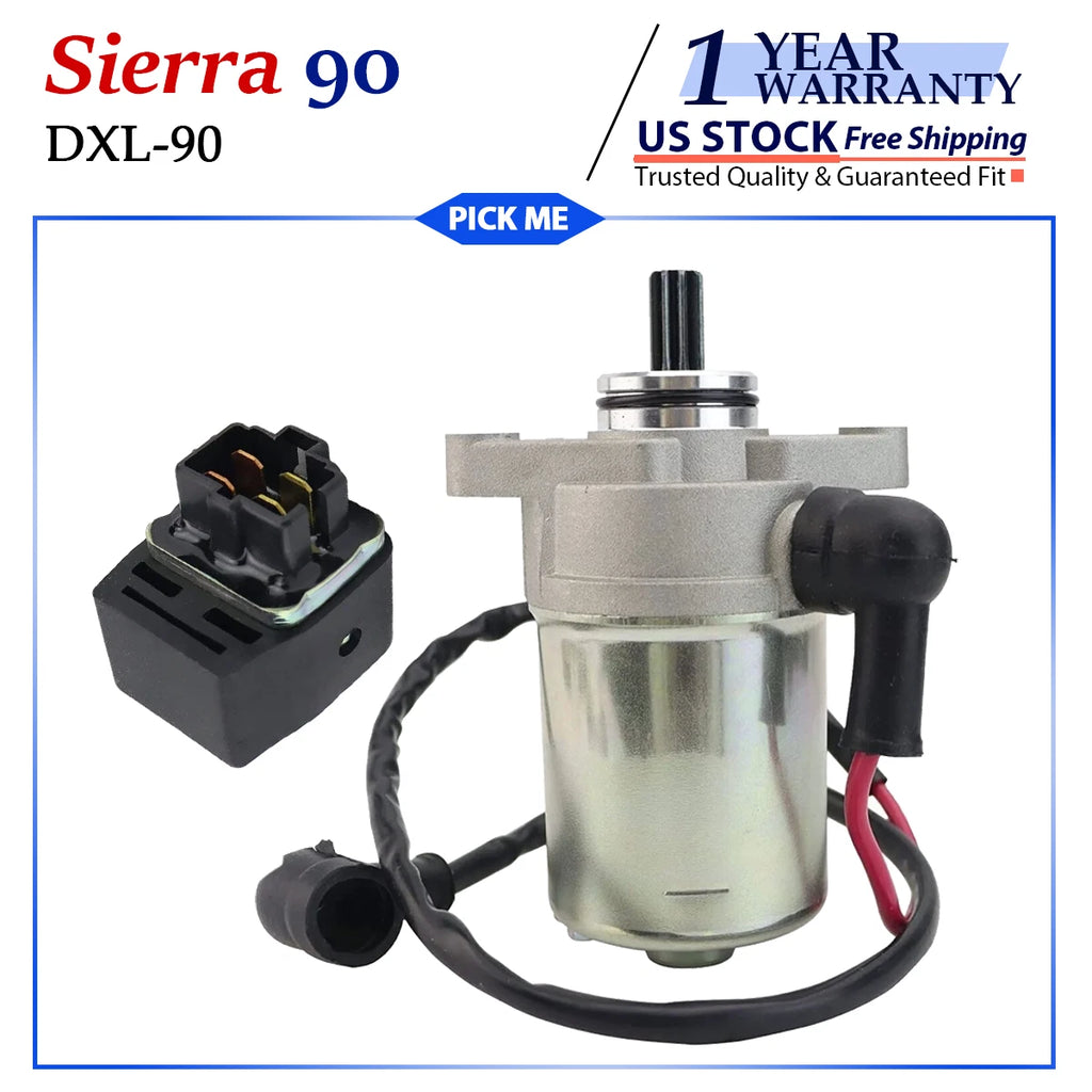 Starter Motor for E-TON DXL-90 Sierra 90 (All 90cc 2-Stroke)