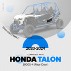 Black Rear Lower Door Panel Inserts for Honda Talon 1000X-4 (2020–2024) #08P71-HL7-A20