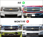 Stainless Mesh Grille Inserts for Chevy Silverado 1500 (2014-2015)