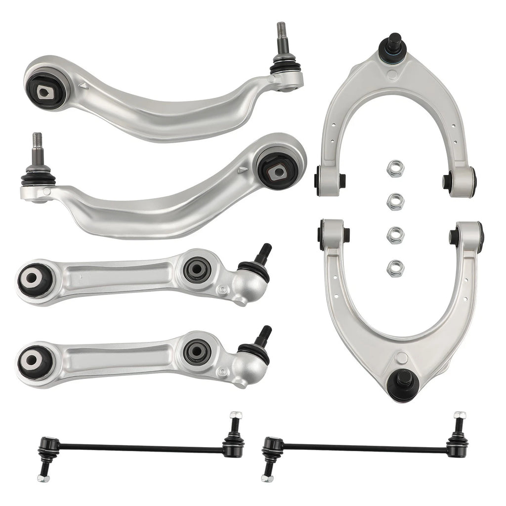 8x Front Lower Control Arms Sway Bar Kit for BMW 5 7 Series (F01-F07)