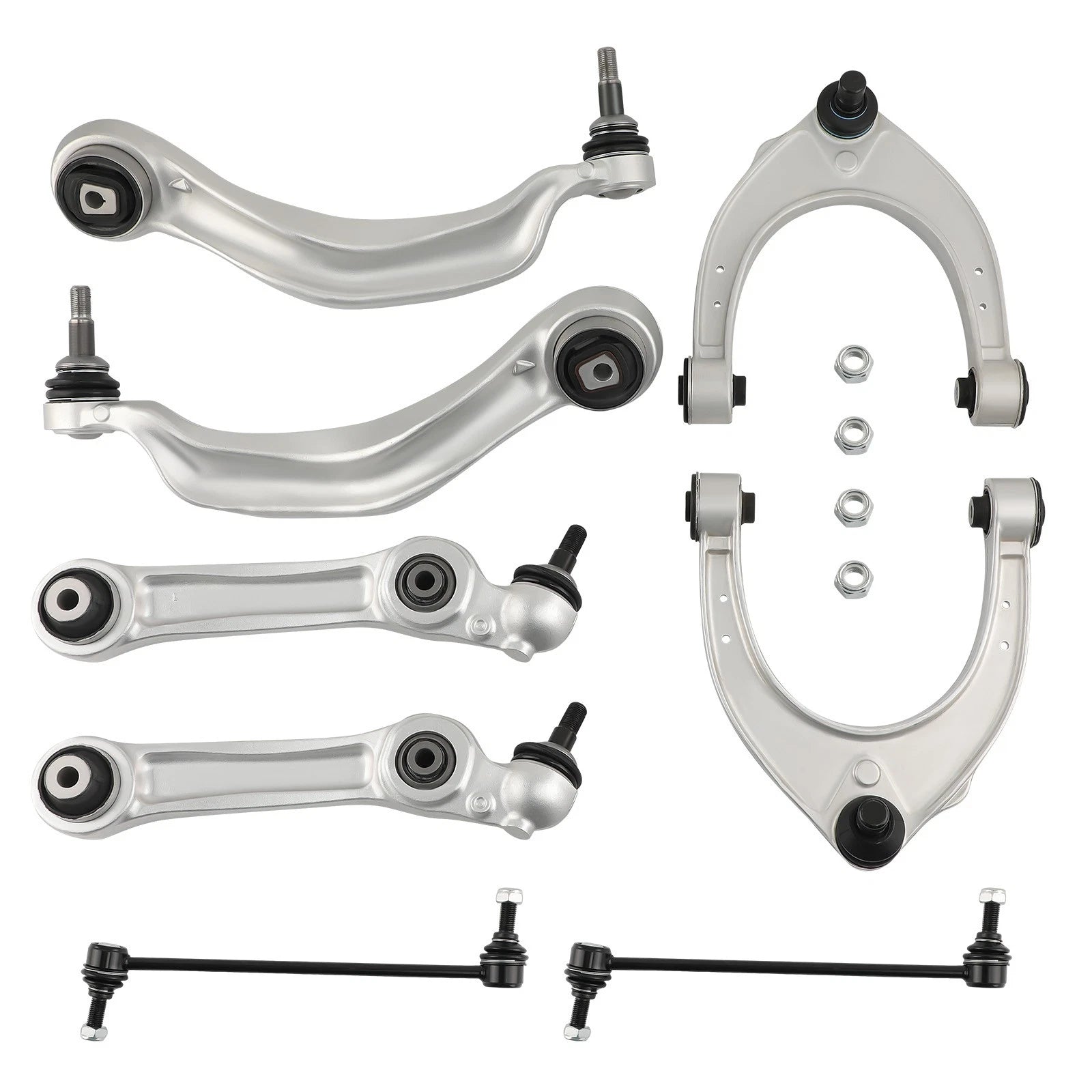 8x Front Lower Control Arms Sway Bar Kit for BMW 5 7 Series (F01-F07)