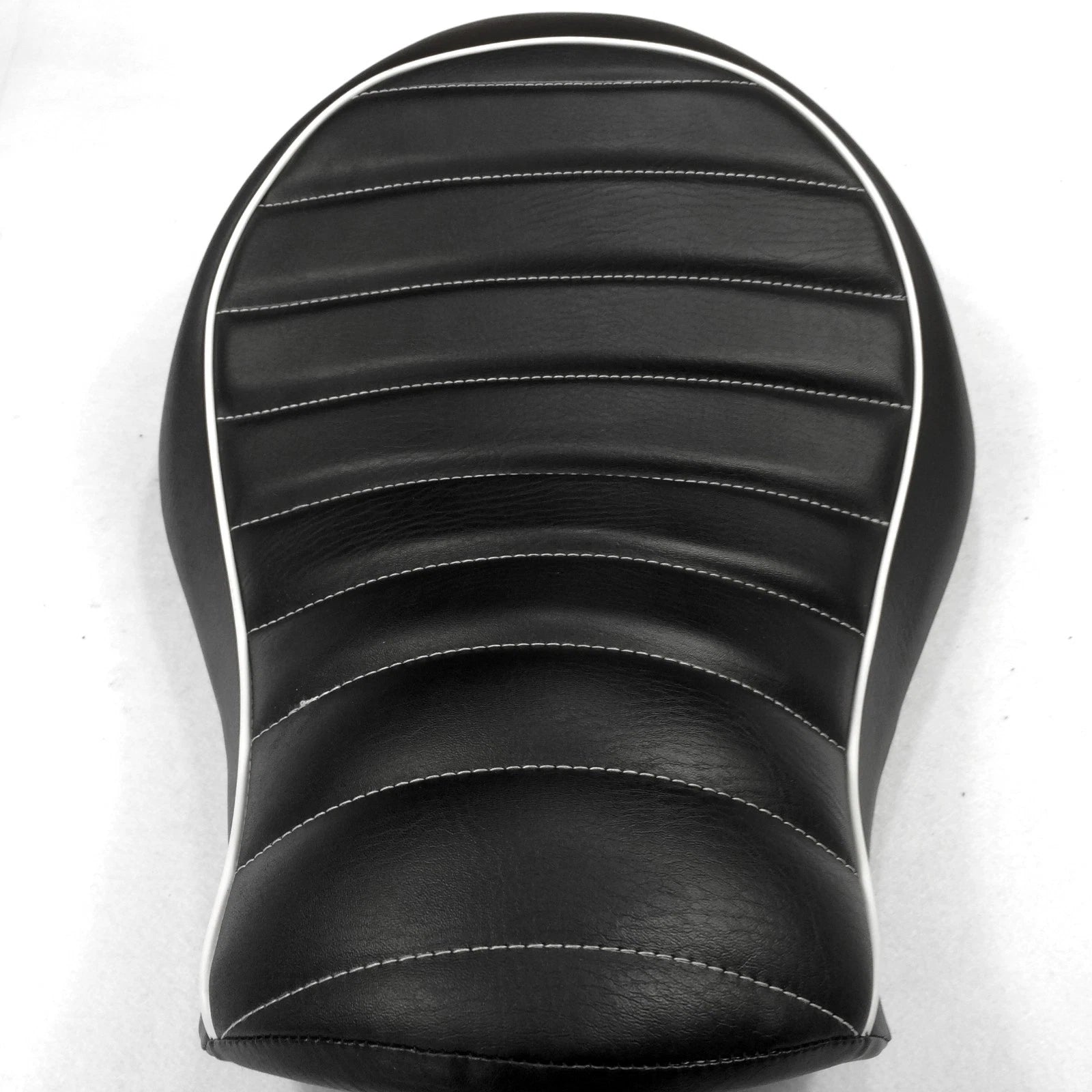 Solo Driver Cross Stripe Leather Seat for Harley XL883N XL883L XL883X (2005–2013)