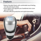 6 Speed Shift Knob for Ford Focus MK2 FL (2008–2011) Blue Black Silver Tone