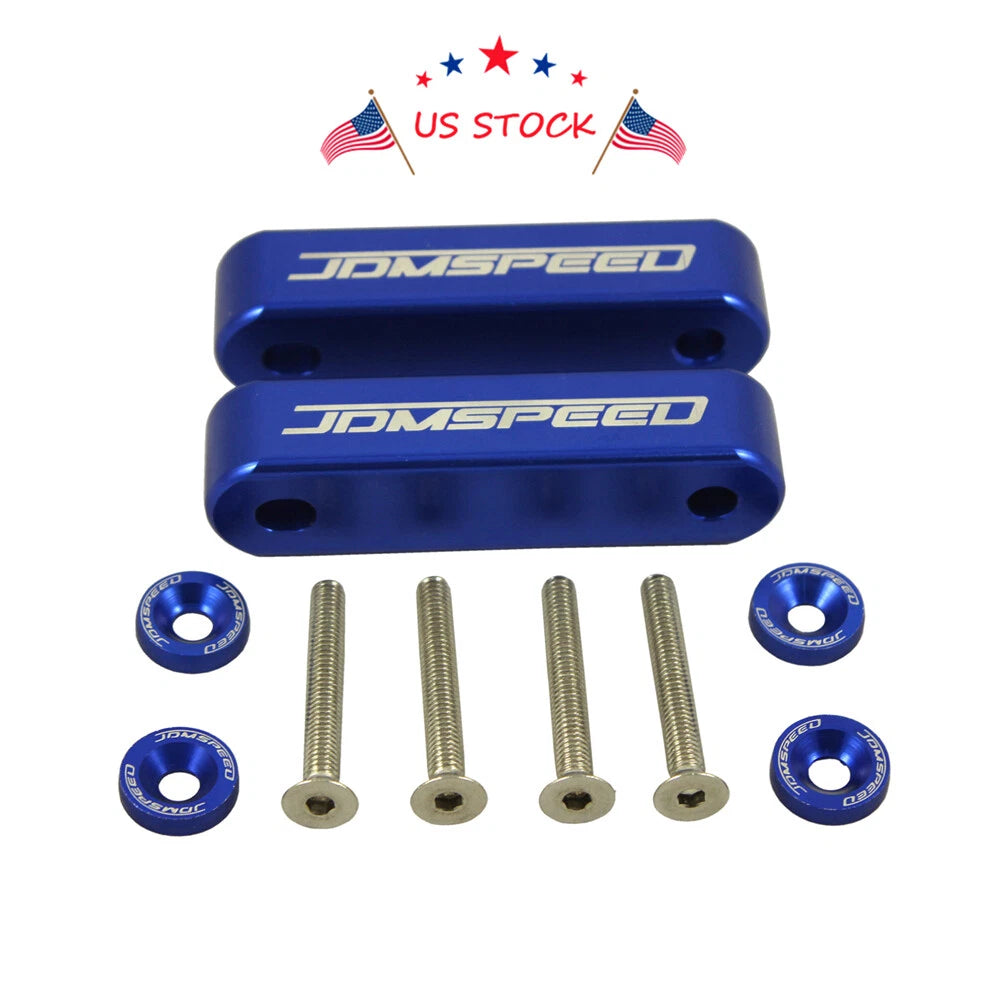 Set of 4 JDM Hood Spacer Risers for Acura Integra (1990–2001) & Honda Civic CRX (1988–2000)