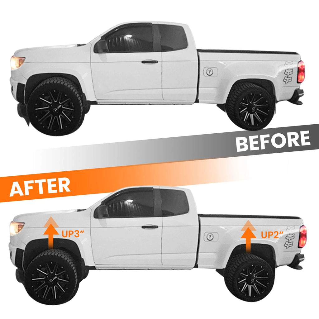 3" Front 2" Rear Lift Kit for GMC Canyon, Chevy Colorado (2015–2022)