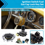Ignition Lock & Fuel Gas Cap Key Set for Suzuki GS500 (2001–2012)