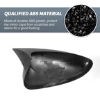 Pair Rearview Mirror Cover Overlay Black Carbon Fiber for Chevrolet Cruze (2011–2019)