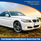 Washer Nozzle Cover Right Front for BMW 3 Series E90 E91 White (2005-2012)