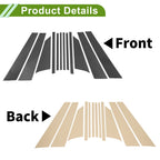 12 Pcs Door Pillar Window Trim for BMW 2-Series (2016–2019) Carbon Fiber