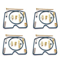 4X Carburetor Repair Kit for Kawasaki Prairie 300 KVF300 (1999–2002)