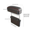Universal Black Car Armrest Box for (Adjustable Support)