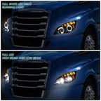 Full LED DRL Gattling Projector Headlights for Freightliner Cascadia (2018–2024)