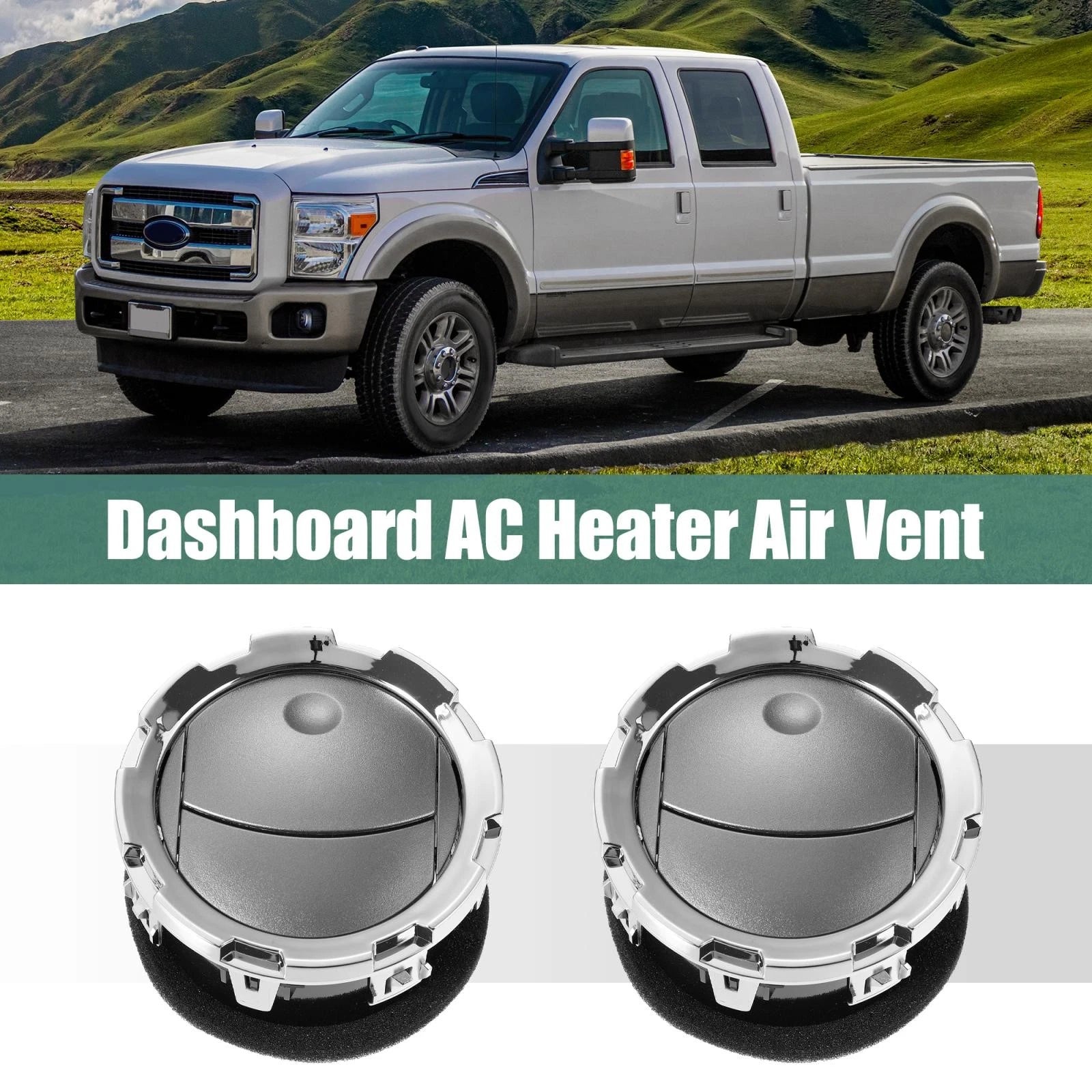 2 Pcs Front AC Heater Air Vent DC3Z19893BA for Ford F-250 F-350 (2011–2015)
