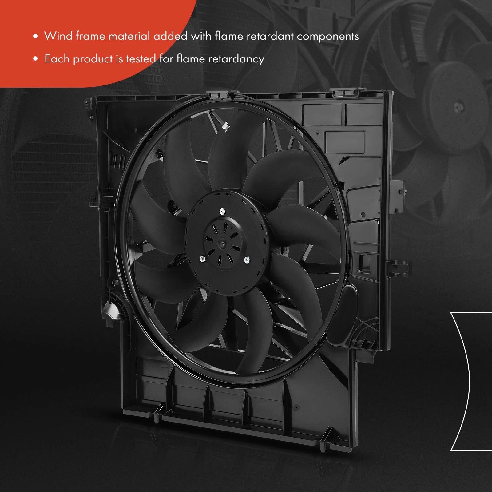 Cooling Fan Assembly with Brushless Motor for BMW X3 X4 (2011–2018)