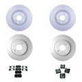 Set of 4 Hella Low-Met Disc Brake Pads for Mercedes R129 SL500 SL600 (1989–2002)