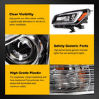 Left Driver Side Headlight Assembly for GMC Acadia (2013–2016) LED DRL