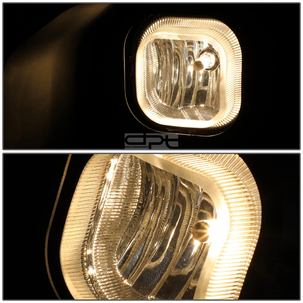 2X Clear Lens Fog Light Lamp Set for Ford F250-F550 (2011–2016) + Wiring + Bezel