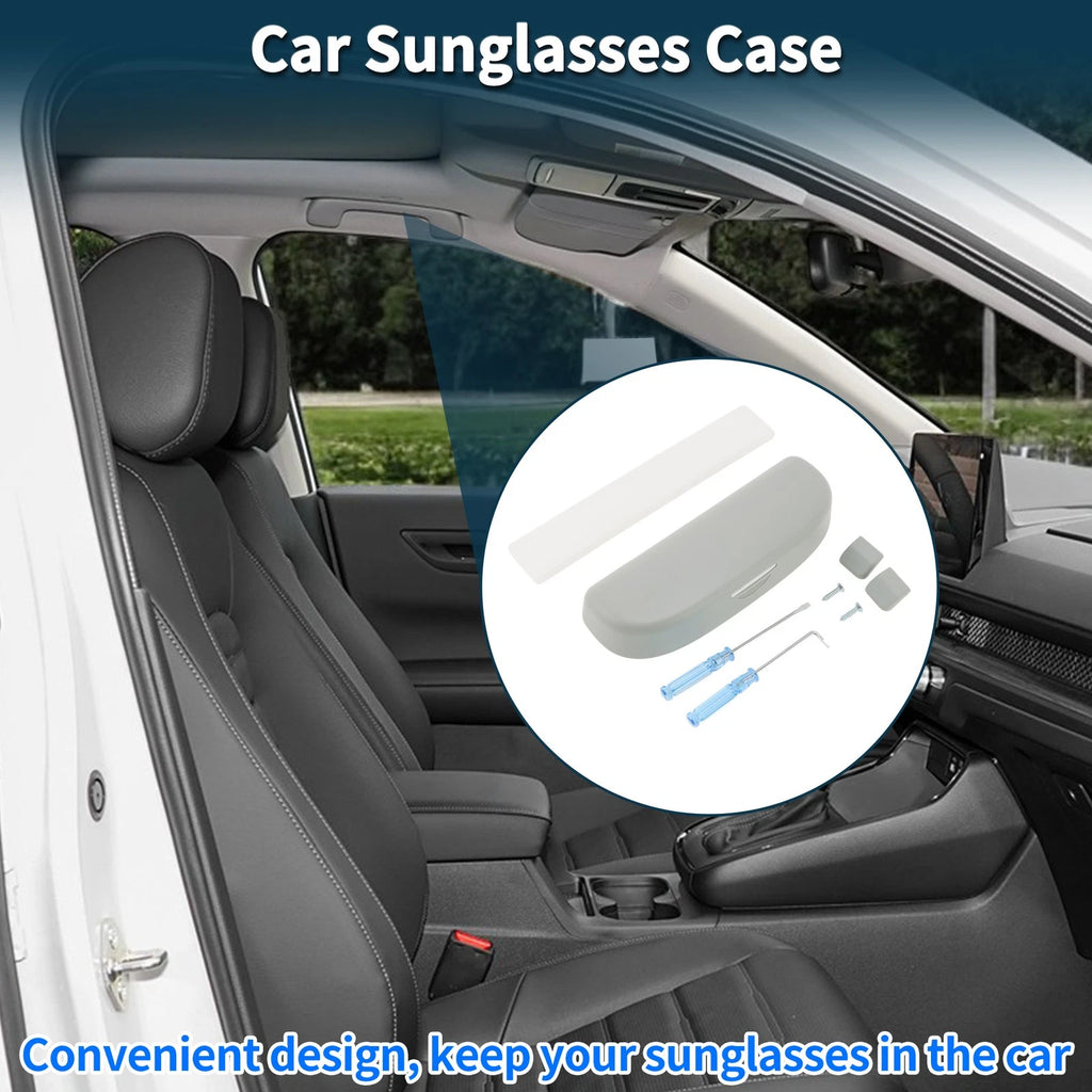 Set of 1 Car Sunglasses Case for T-Roc (2017–2024) ABS Grey