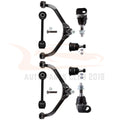 Set of 8 Front Upper Control Arm Ball Joint Tie Rod Kit for Jeep Liberty (2005–2007)