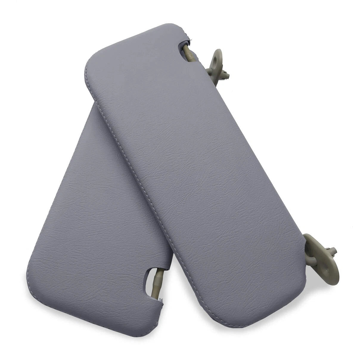 Sunvisors Cover Skin for Toyota Corolla (2002–2008) Gray PVC Leather
