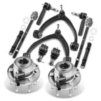12x Front Control Arm with Ball Joint & Wheel Hub Bearing for Silverado