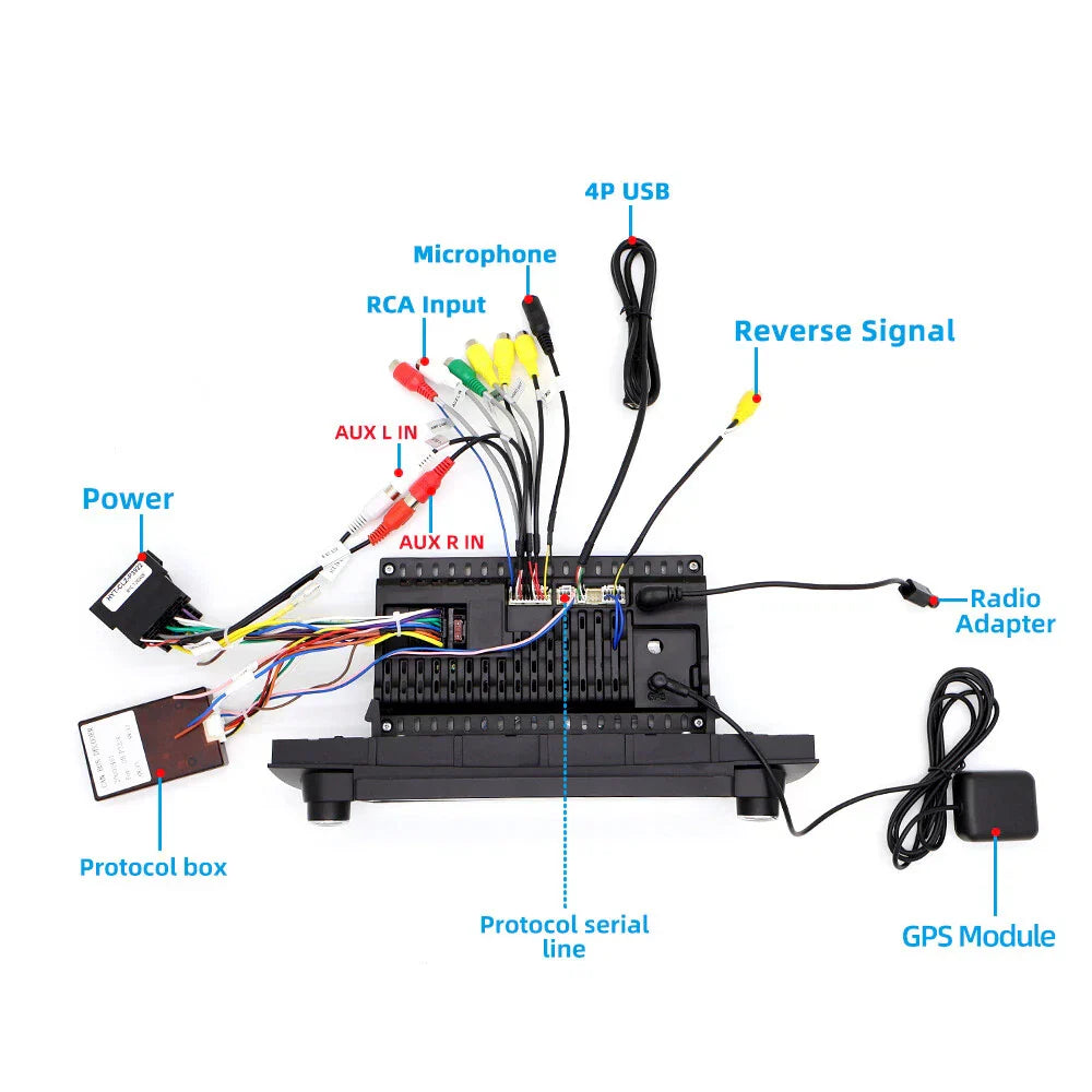 6.86'' Carplay  32GB Stereo GPS Navigation for Fiat 500 (2007-2018)